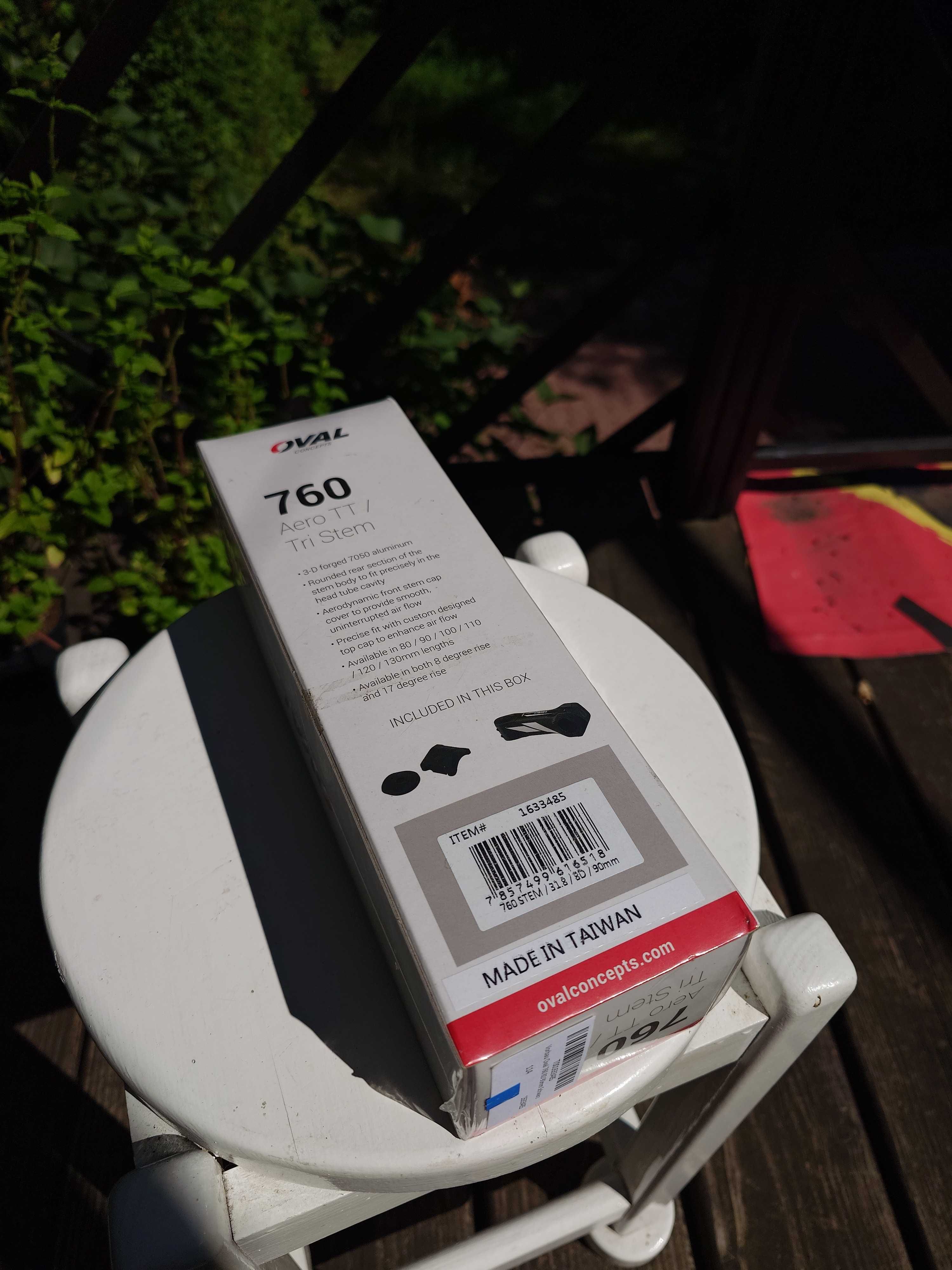 Mostek rowerowy  Oval 760 Aero TT / Tri Stem 31.8/8D/90mm - nowy, Fuji