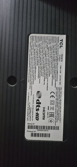 TCL 75 4к,смарт,QLED