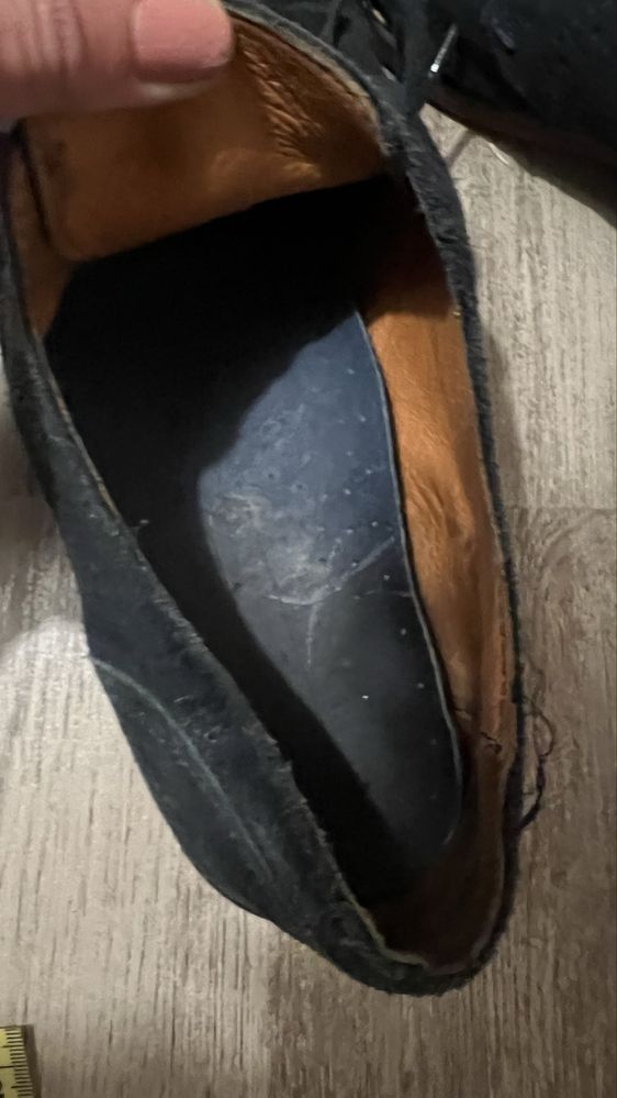 Granatowe buty męskie zamszowe 43