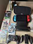 Nintendo Switch (HAC-001) + pad + gry