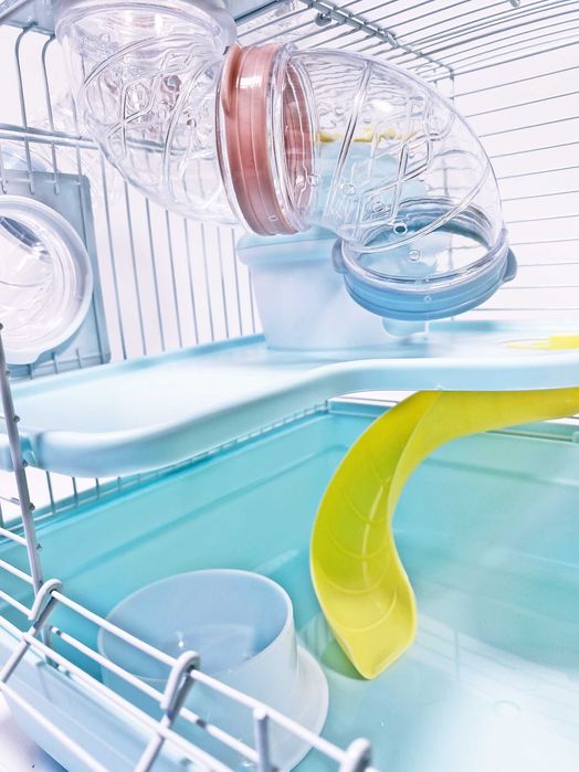 Красивая клетка с туннелями для хомяка. AV3501. 35 x 28 x 27 cm.