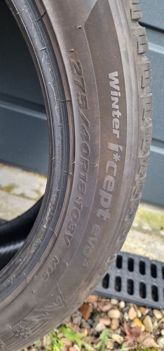 4szt zimowe do BMW xdrive 245/45R18 + 275/40R18 Hankook 21r bdb stan