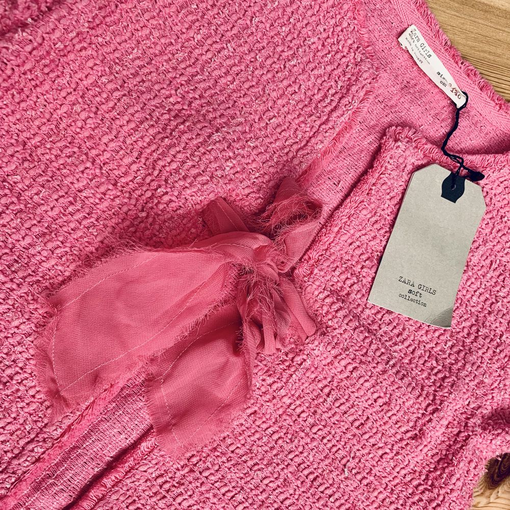 Sweter ZARA Girls róż elegancki milutki r. 140 cm 9-10 lat