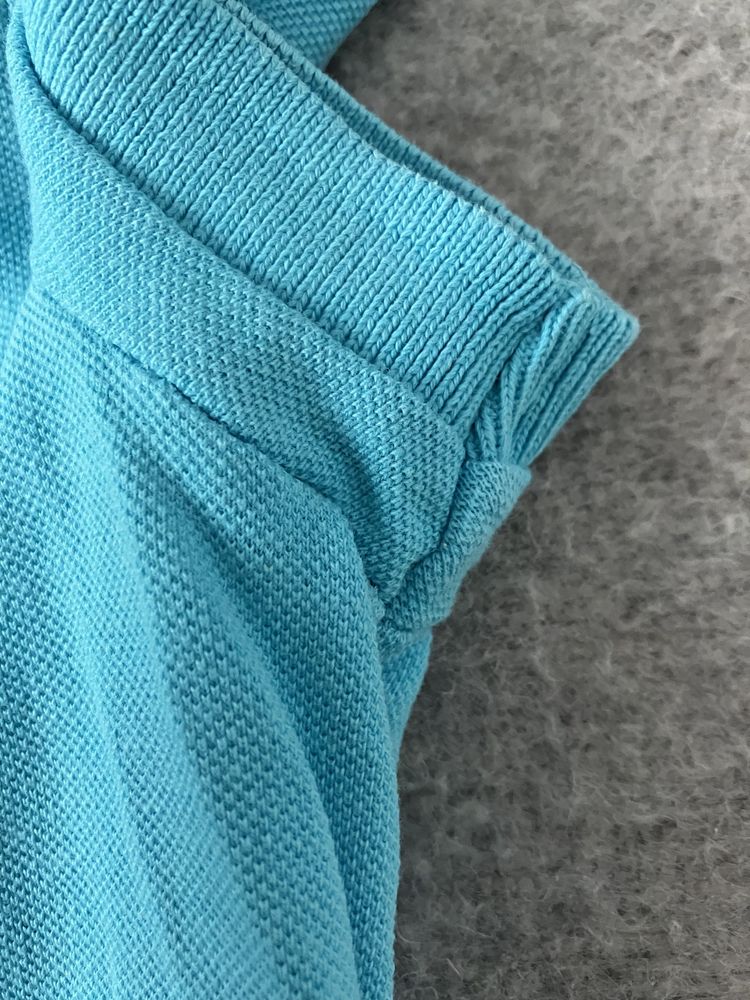 Koszulka polo damska Tom Tailor M 100% bawełna, taliowana, niebieska