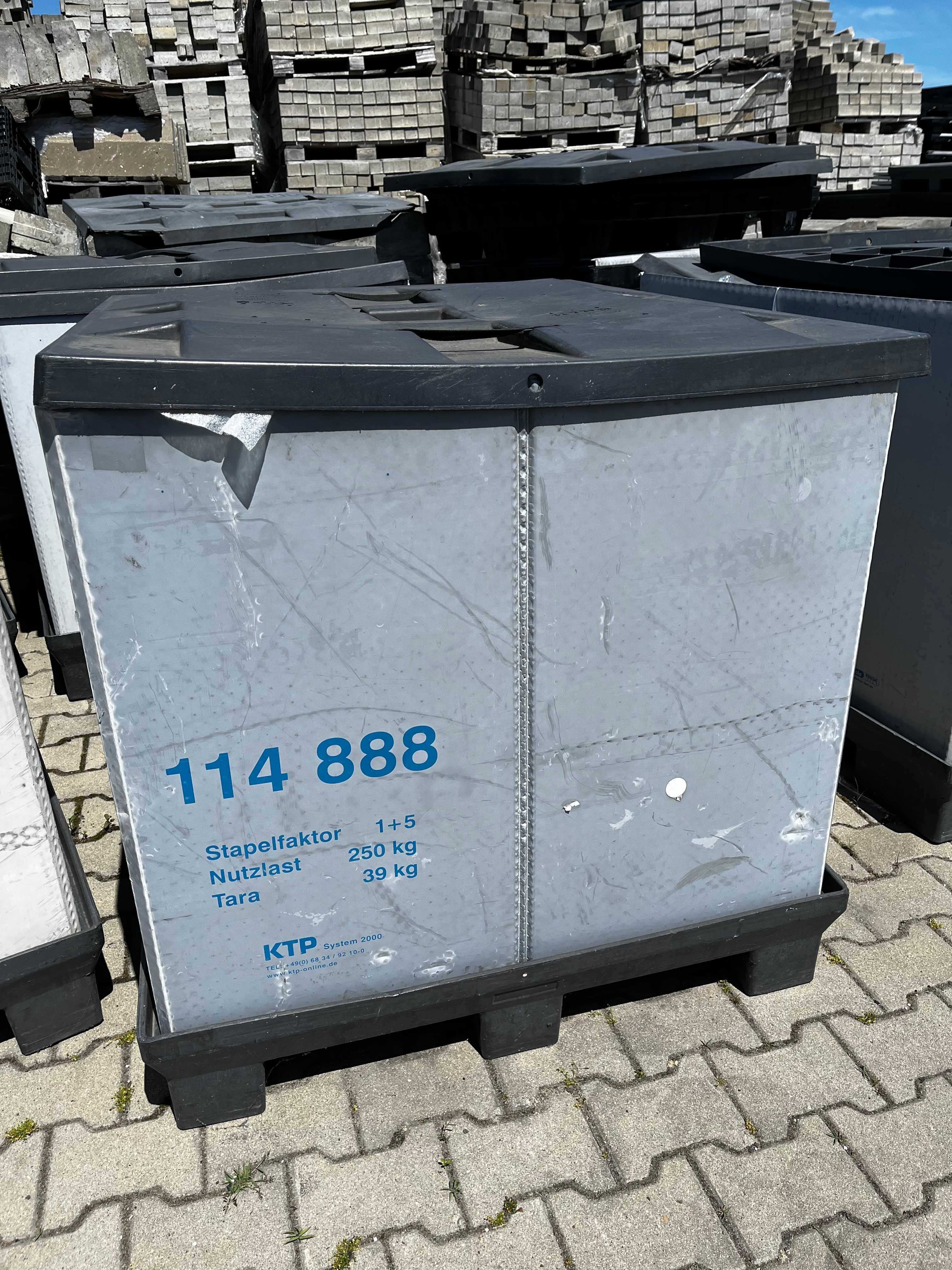 Kontenery KTP 114 888 Skrzynio Paleta Plastikowa ORYGINALNA