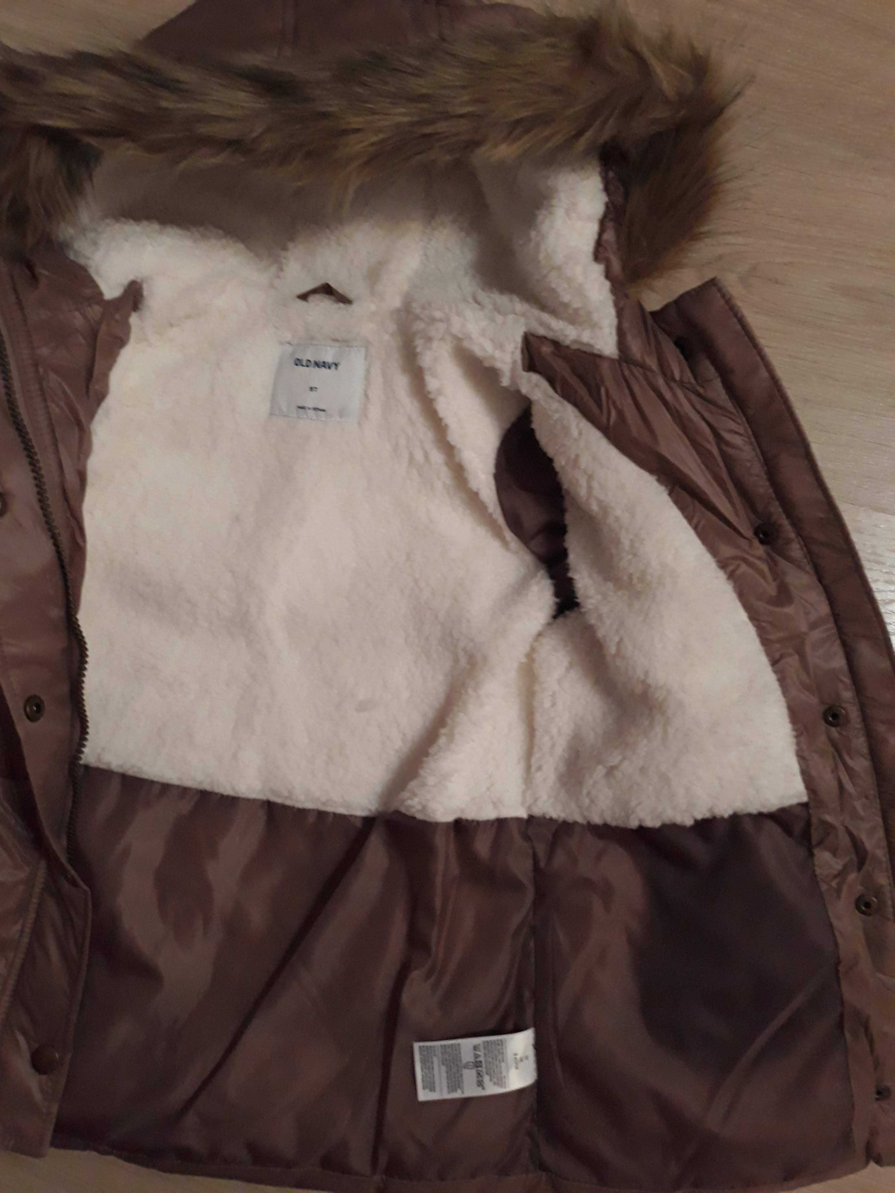 Куртка зимняя удлиненная для девочки на 4-5 лет Англия