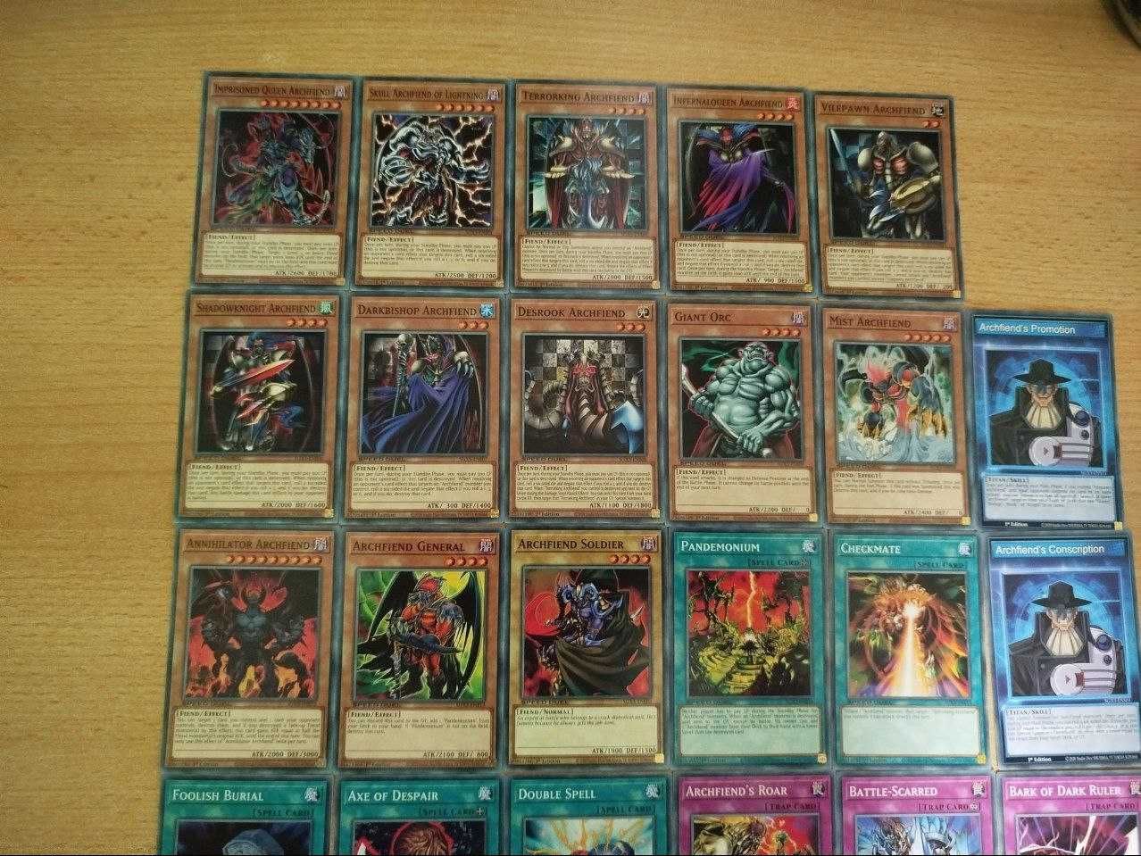 Yu-Gi-Oh Speed Duel Archfiend deck