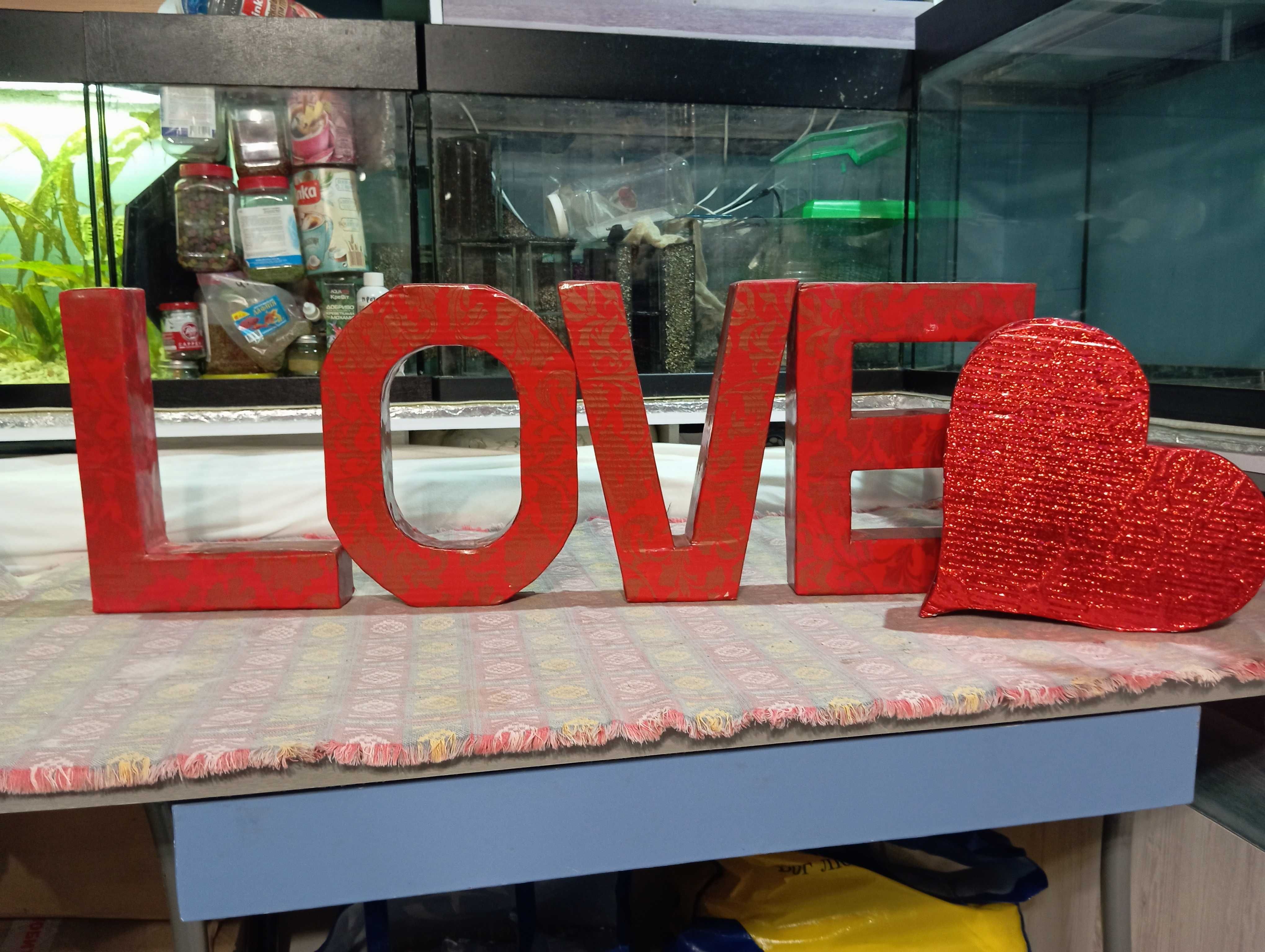 Набор аксессуар для фотосесии, love