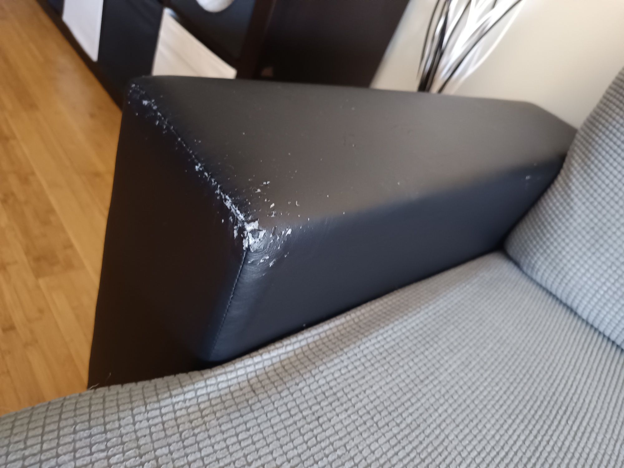 Sofá cama chaise longue preto