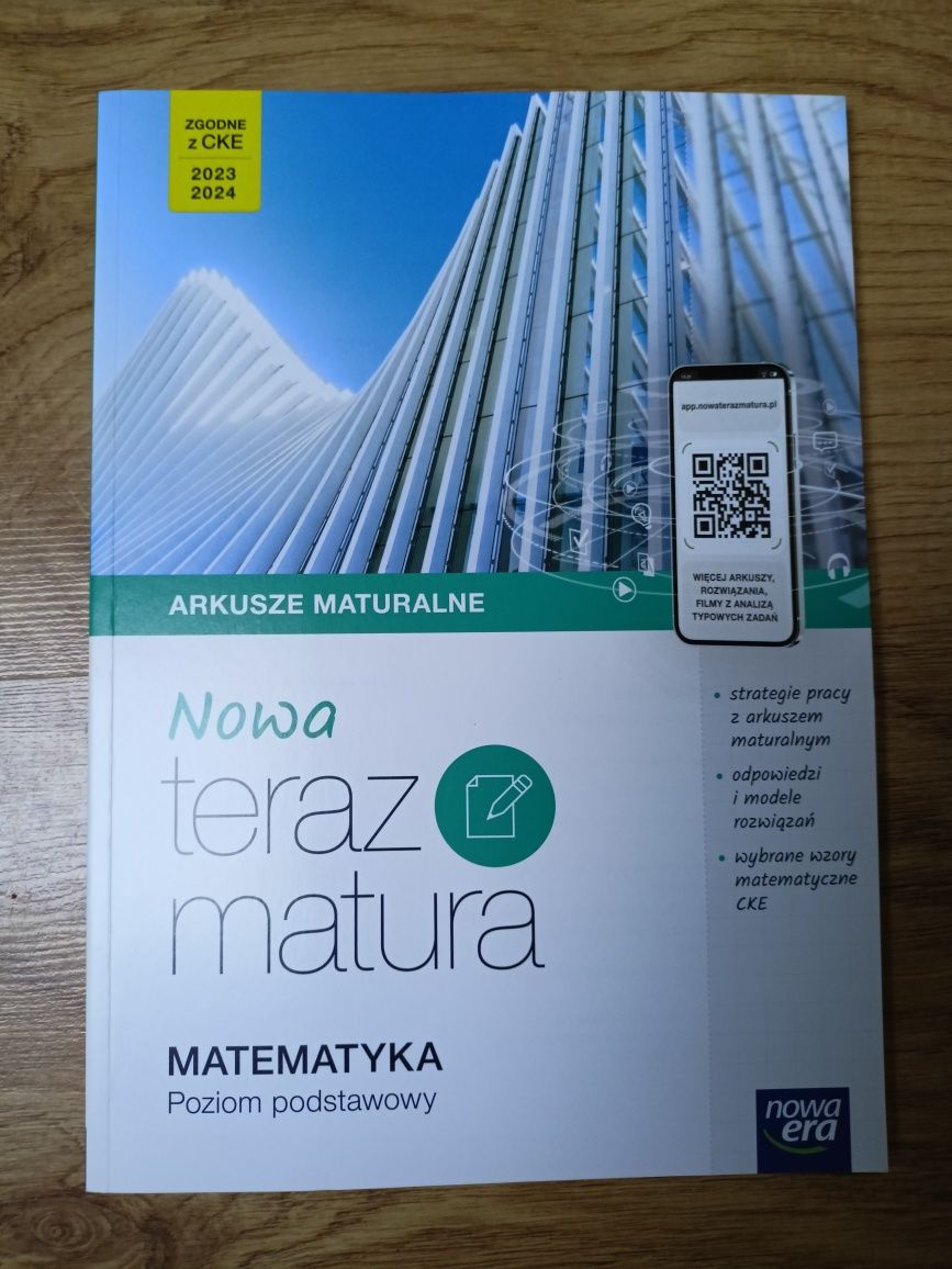 Arkusze maturalne matematyka poziom podstawowy 2023, 2024. Nowa era