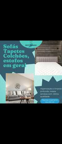 Limpeza e higienização sofá, colchão, tapete, Lisboa, cascais,Sintra ,