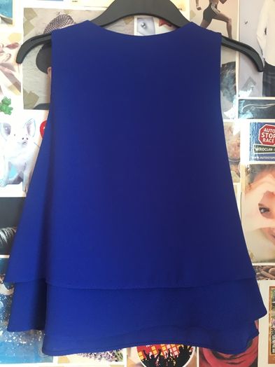 mango mng suit collection kobaltowa niebieska chabrowa top bluzka 38 M
