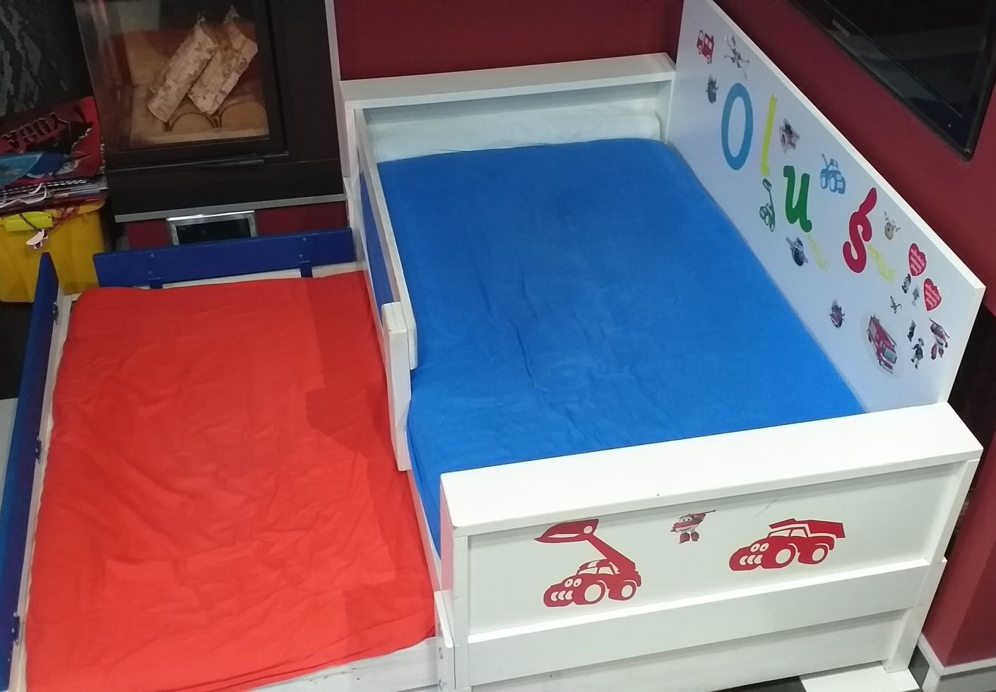 Łóżko Oluś Ikea solidne białe