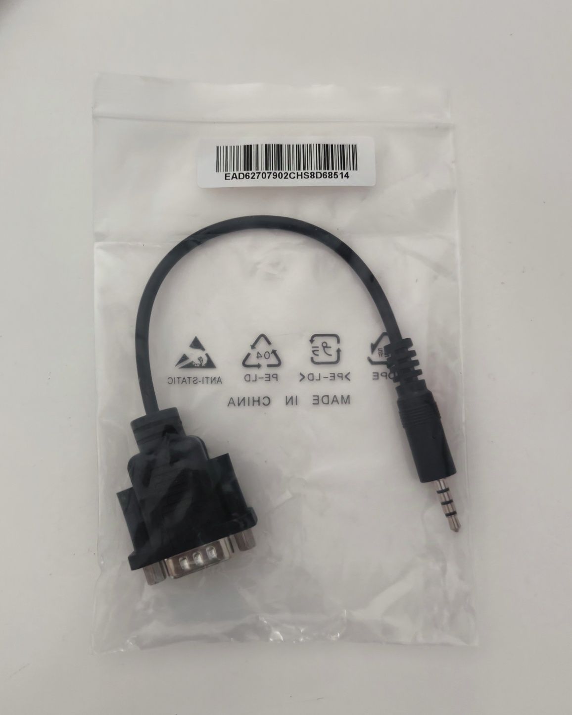 Conector RS232 para Jack 4 pólos de 3.5mm.