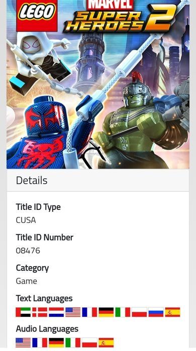 LEGO Marvel Super Heroes 2 PL Dubbing po polsku na PS4 i PS5 BDB stan