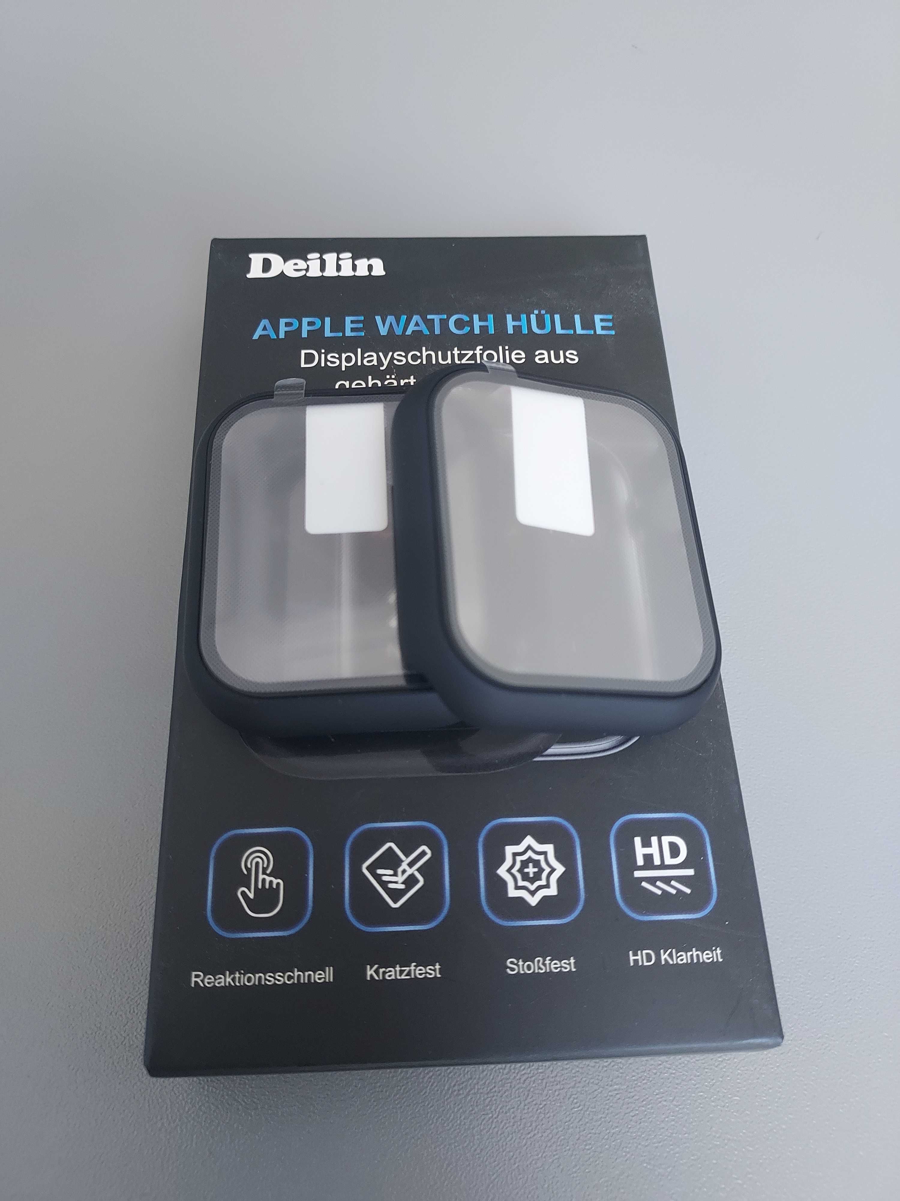 Etui Deilin 2 szt. Apple Watch 45 mm szkło hartowane ochronne