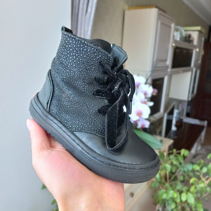 Ботинки, 22, кожа, чоботи