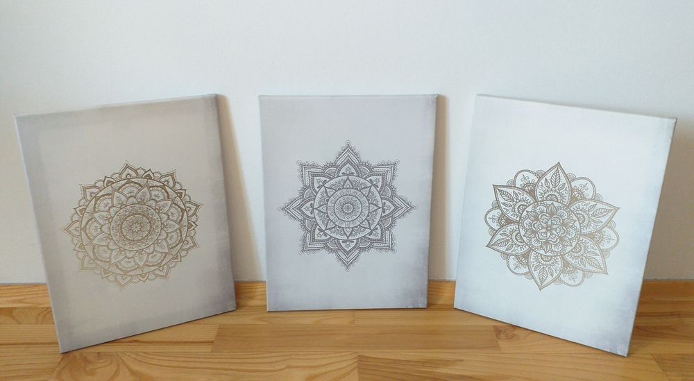 obraz mandala obraz boho MANDALA tryptyk