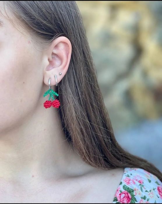 Сережки - вишеньки