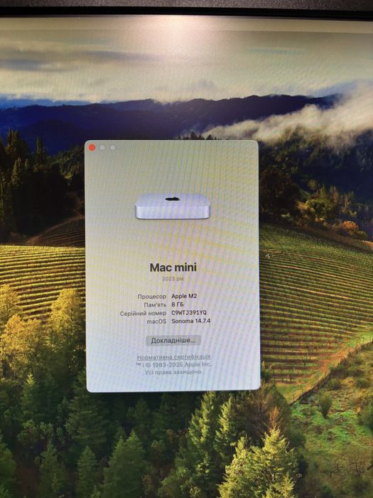 Apple Mac Mini M2 256gb 8gb Ram