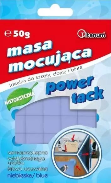 Masa mocująca 50g niebieska. Titanum. Nowy Produkt