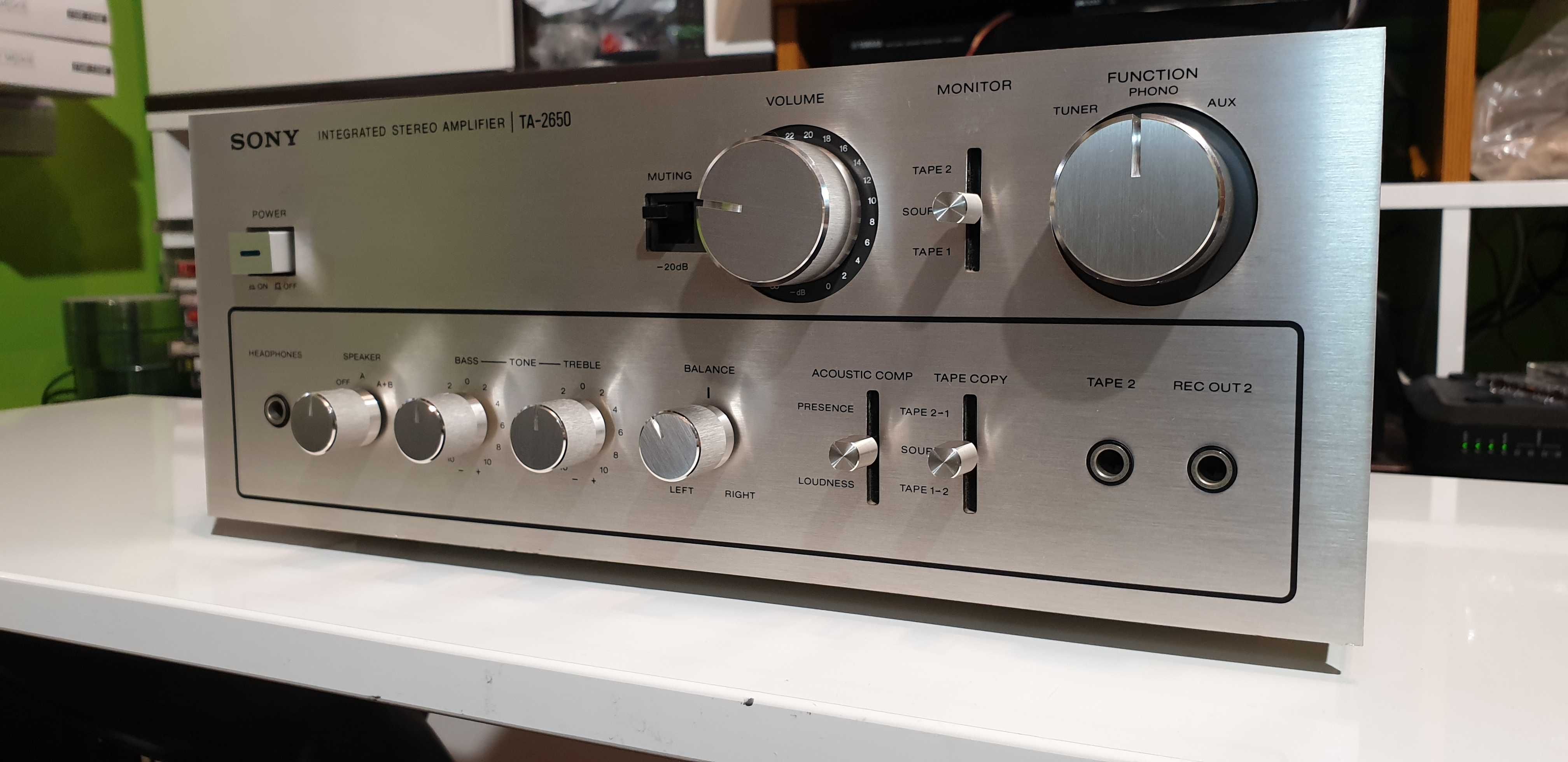 Sony TA-2650 Amplifer, Wzmacniacz stereo,vontage, super stan