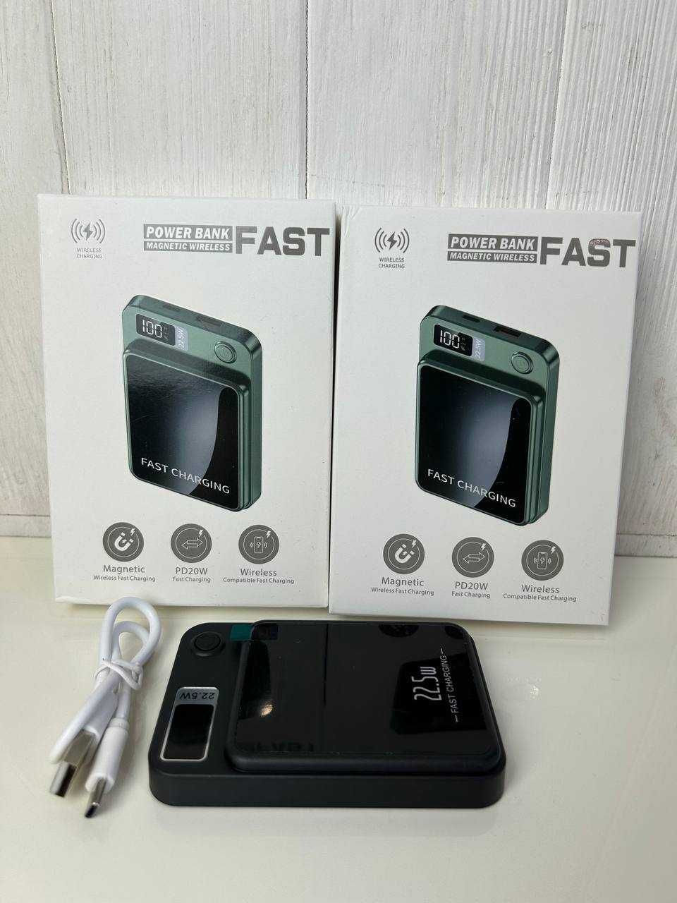 УМБ павербанк с беспров зарядкой magnetic wireless fast 20W 10000 mAh