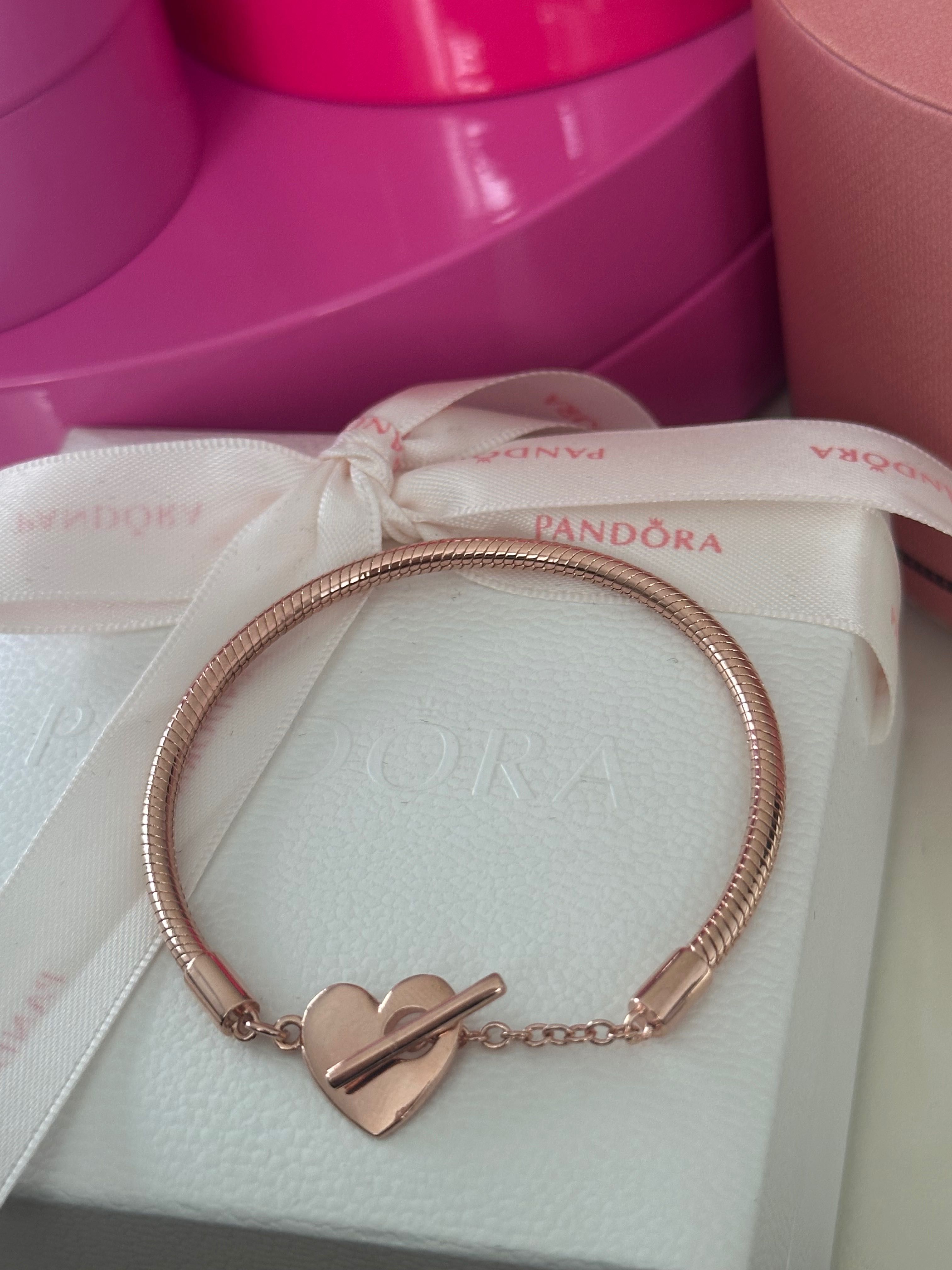 Bransoletka modułowa rose gold różowe złoto 18cm
