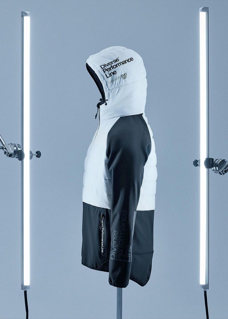 Kurtka męska Diverse Evo rozm. L softshell biało-czarna