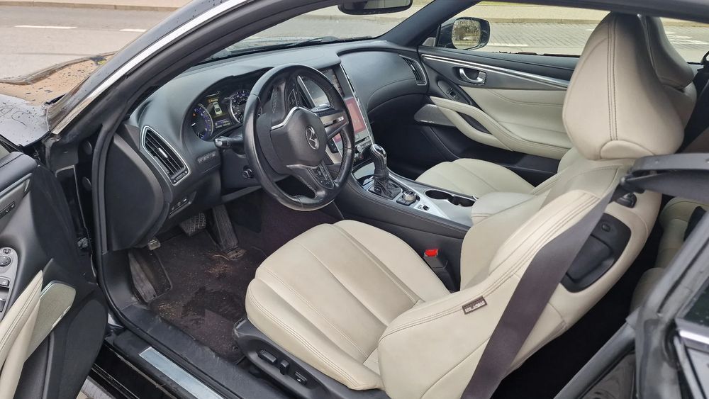 Infiniti Q60 Prywatny | 4x4 |Świeży przegląd & OC | Biała Skóra | Pełna Historia