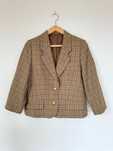 Marynarka Dolzer vintage szkocka krata wełna angielska pure wool