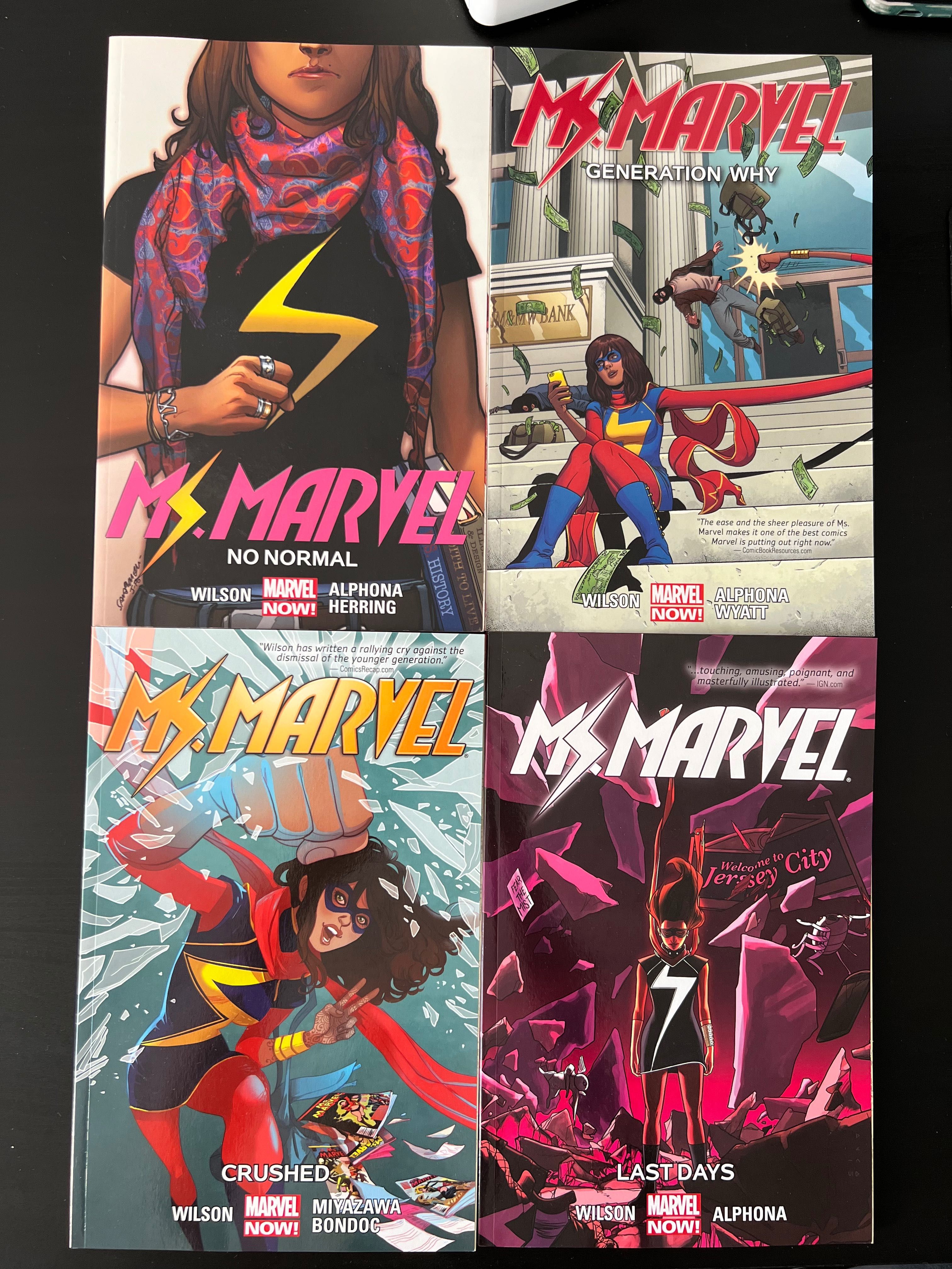 Komiksy Ms Marvel Vol 1-4 wersja angielska