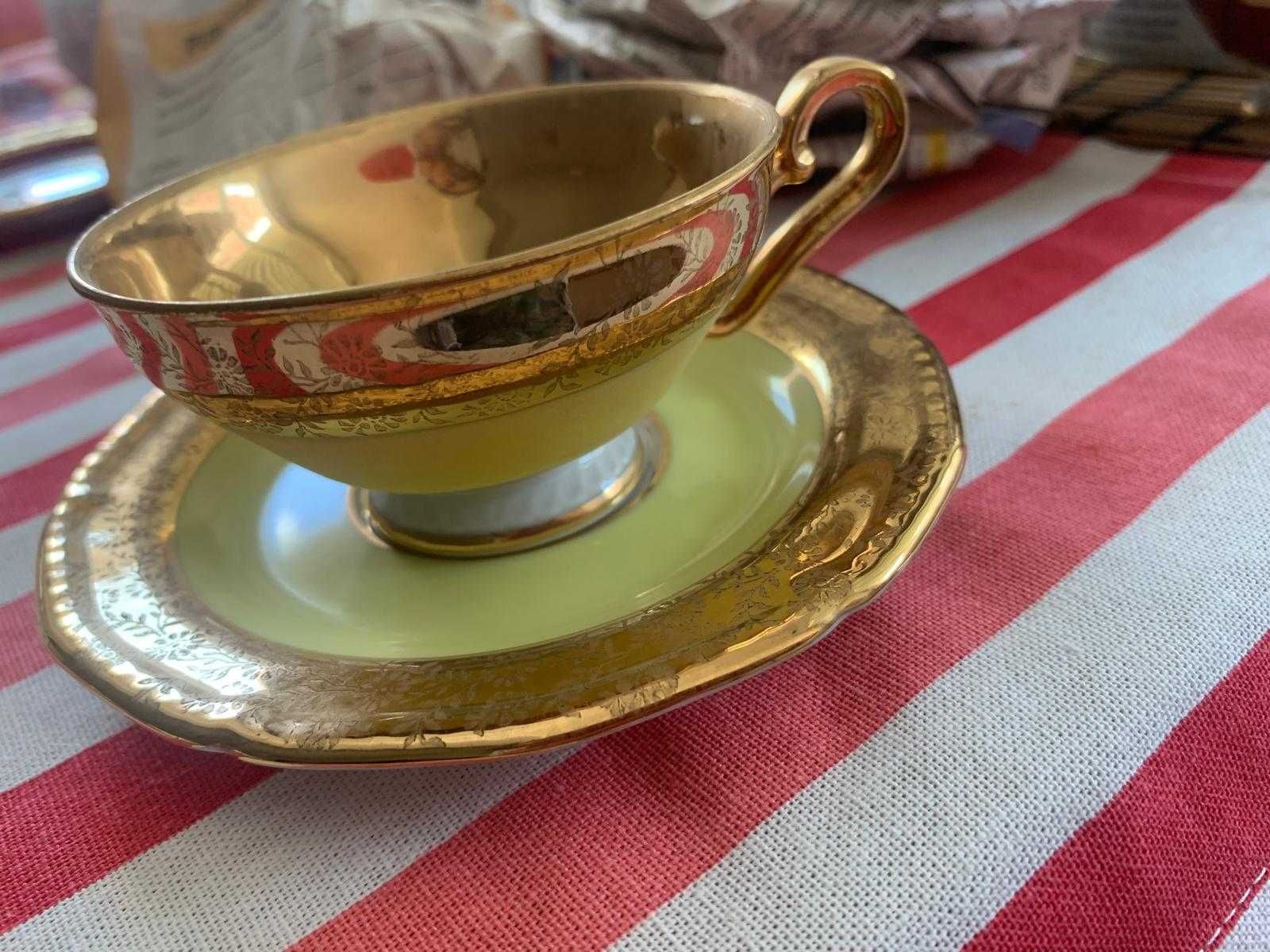 Conjunto oito chávenas de café baviera