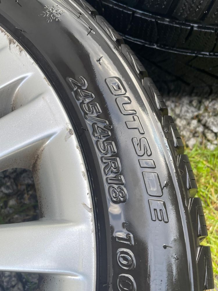 Alufelgi Opel Insignia 5x120 245/45/18” opony zimowe 8J ET42 BDB STAN!