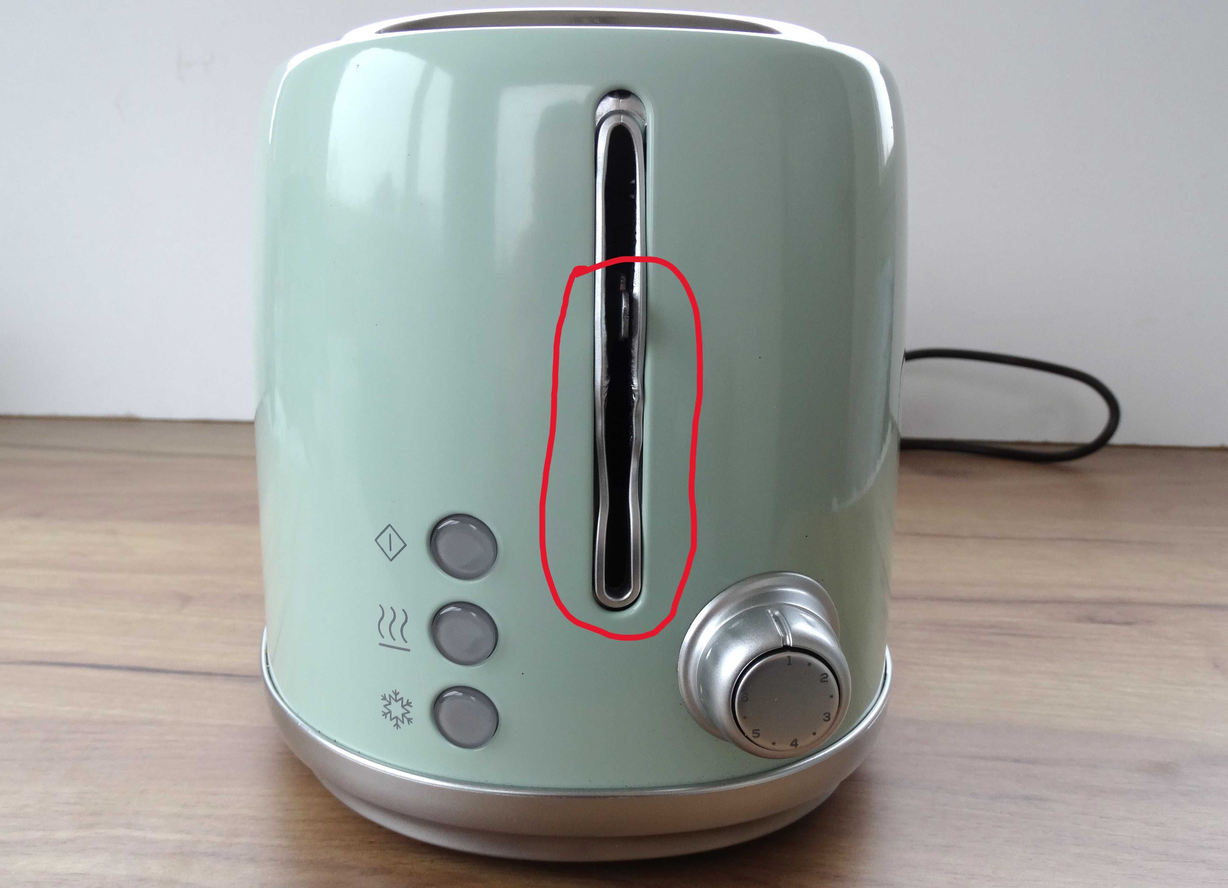 Toster dwuszczelinowy Cecotec 1600 Retro zielony