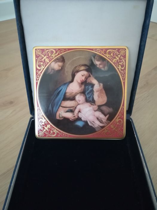 Placa em porcelana Vista Alegre dia da mãe 2001