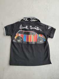 Czarna oryginalna koszulka polo Paul Smith mini 80