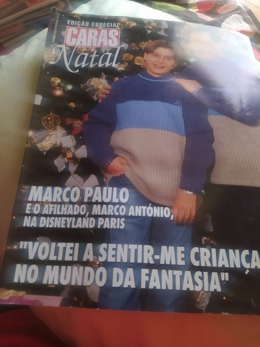 Revista espeçial caras natal 2002 marco Paulo Manuel Luís Goucha
