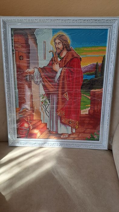 Ікона Ісус стукає у двері.Алмазна мозаїка
