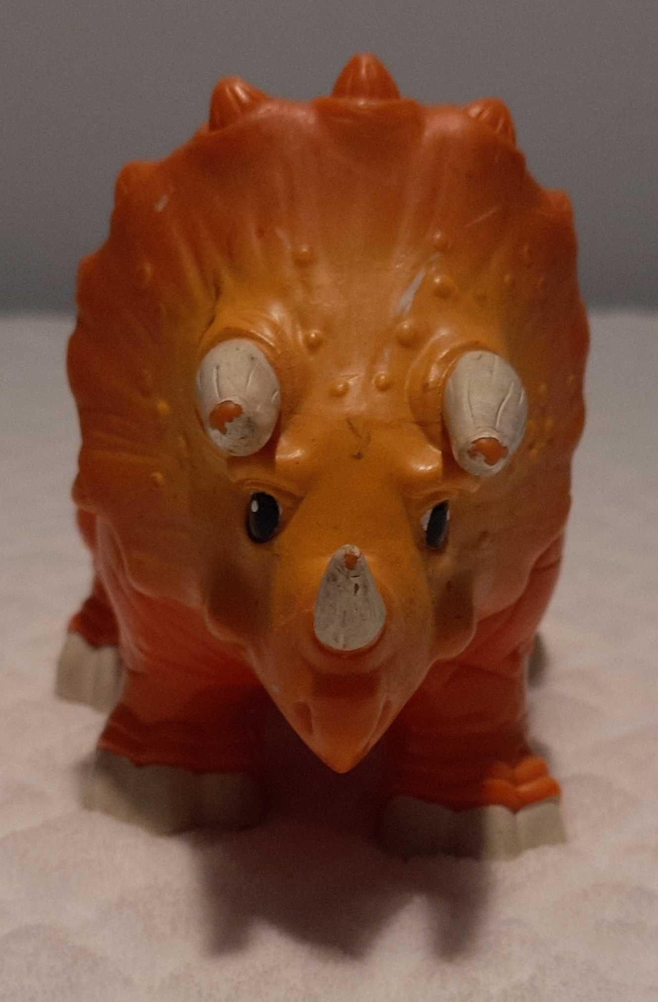 Dinozaur, triceratops, pomarańczowy, 17cm (Zabawka)