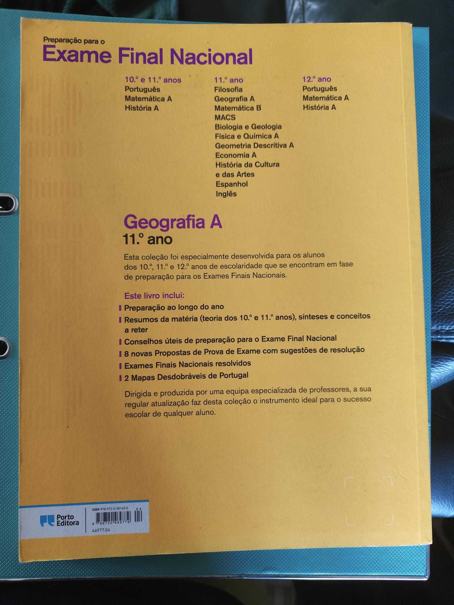 Livro Preparação para o Exame Final Nacional Geografia A 11.º ano