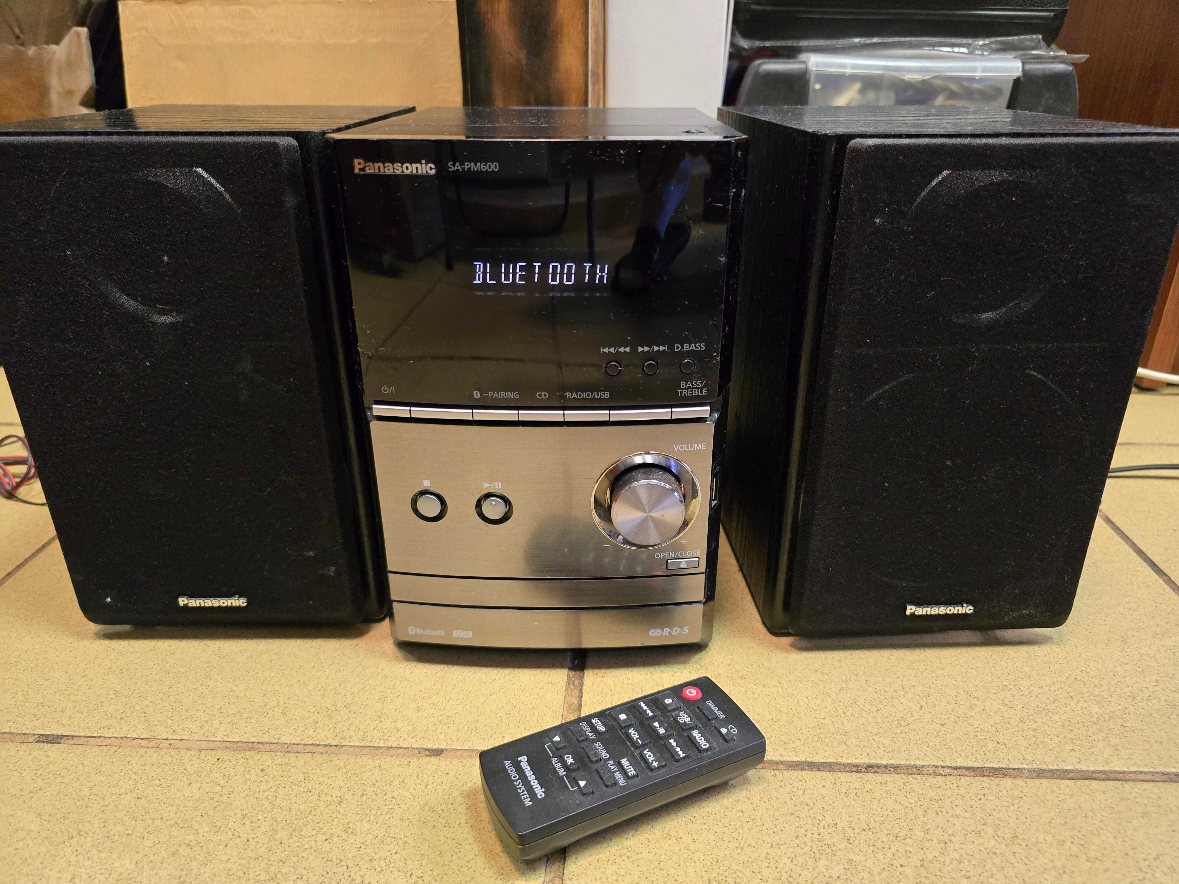 Wieża Panasonic SC-PM600 40W Bluetooth Radio FM CD USB