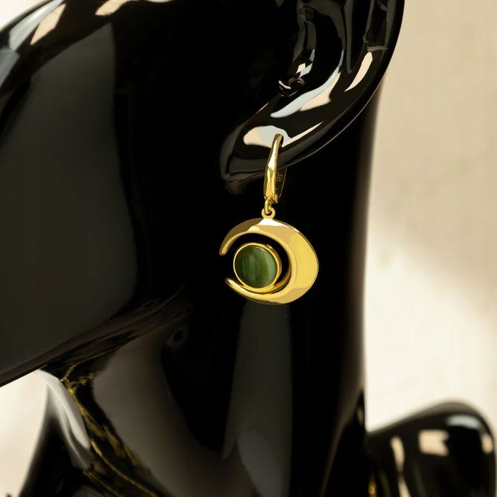 Komplet Biżuterii Naszyjnik Wisiorek Księżyc 925 Bransoletka Kolczyki