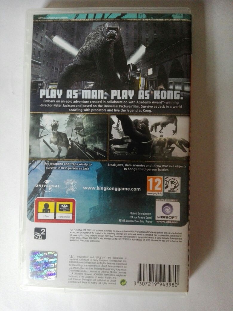 Gra PSP King Kong