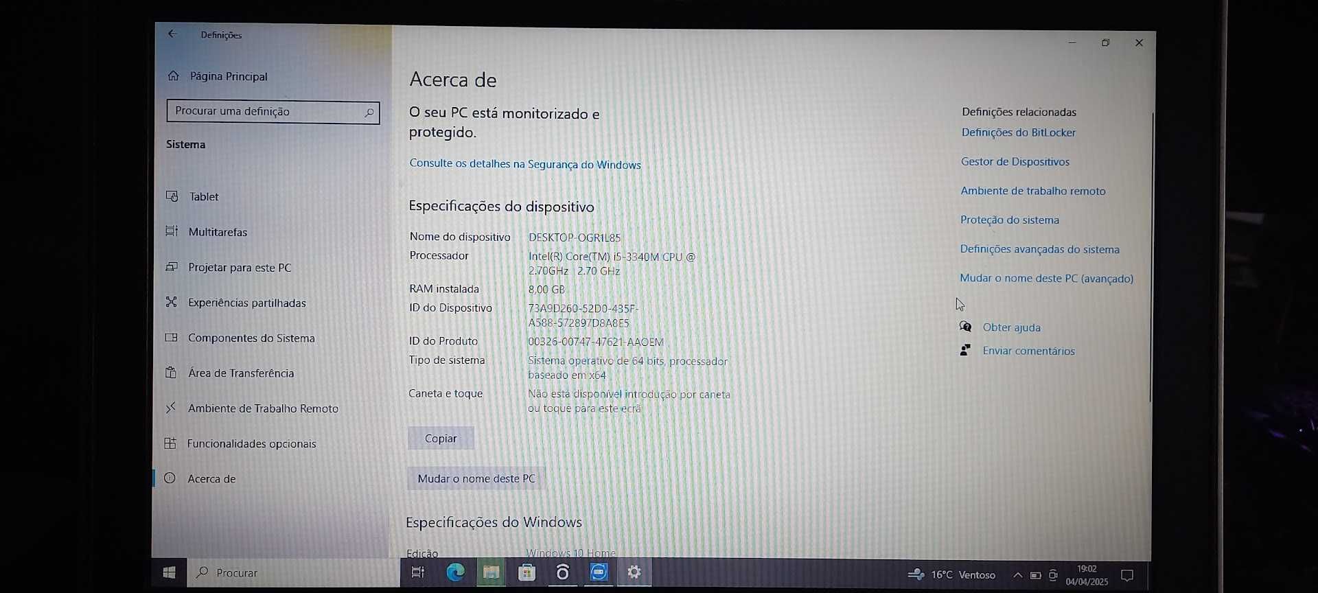 Vendo Portatil Dell i5 8Gb disco SSD 240gb