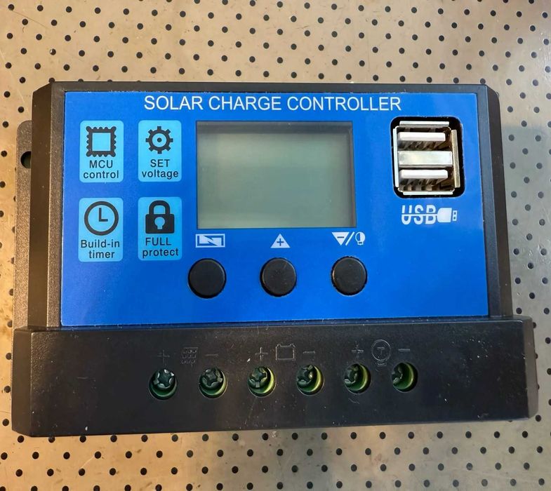 50A Solar PV Контроллер заряда 12V/24V с LCD-дисплеем солнечный (PWM)