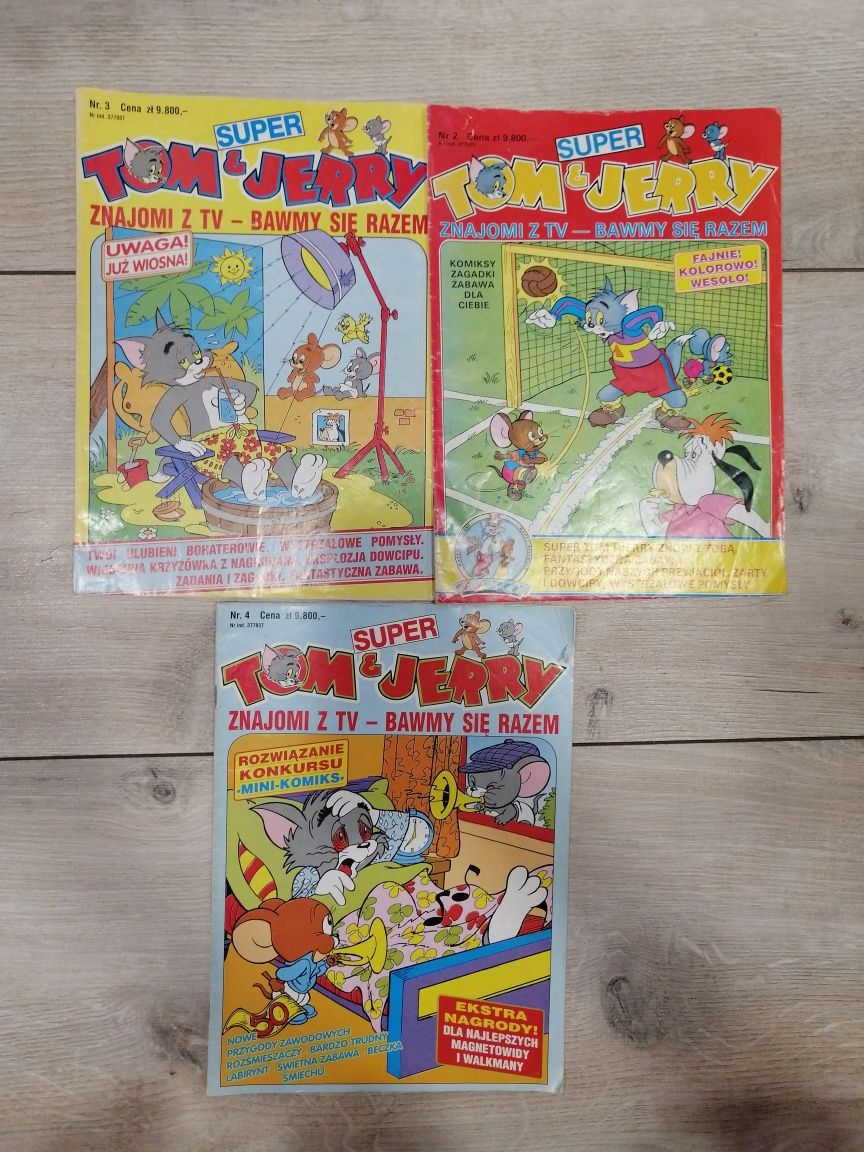 Komiksy Tom & Jerry 3 sztuki