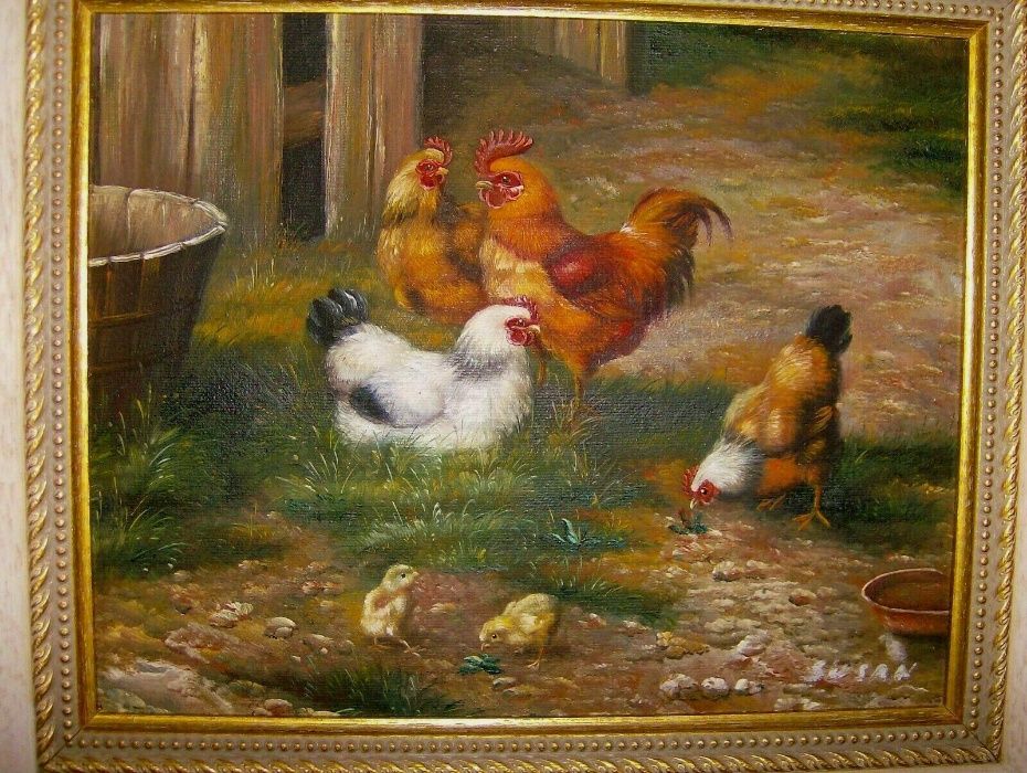 2 Pinturas Óleo sobre Tela. Estilo provençal