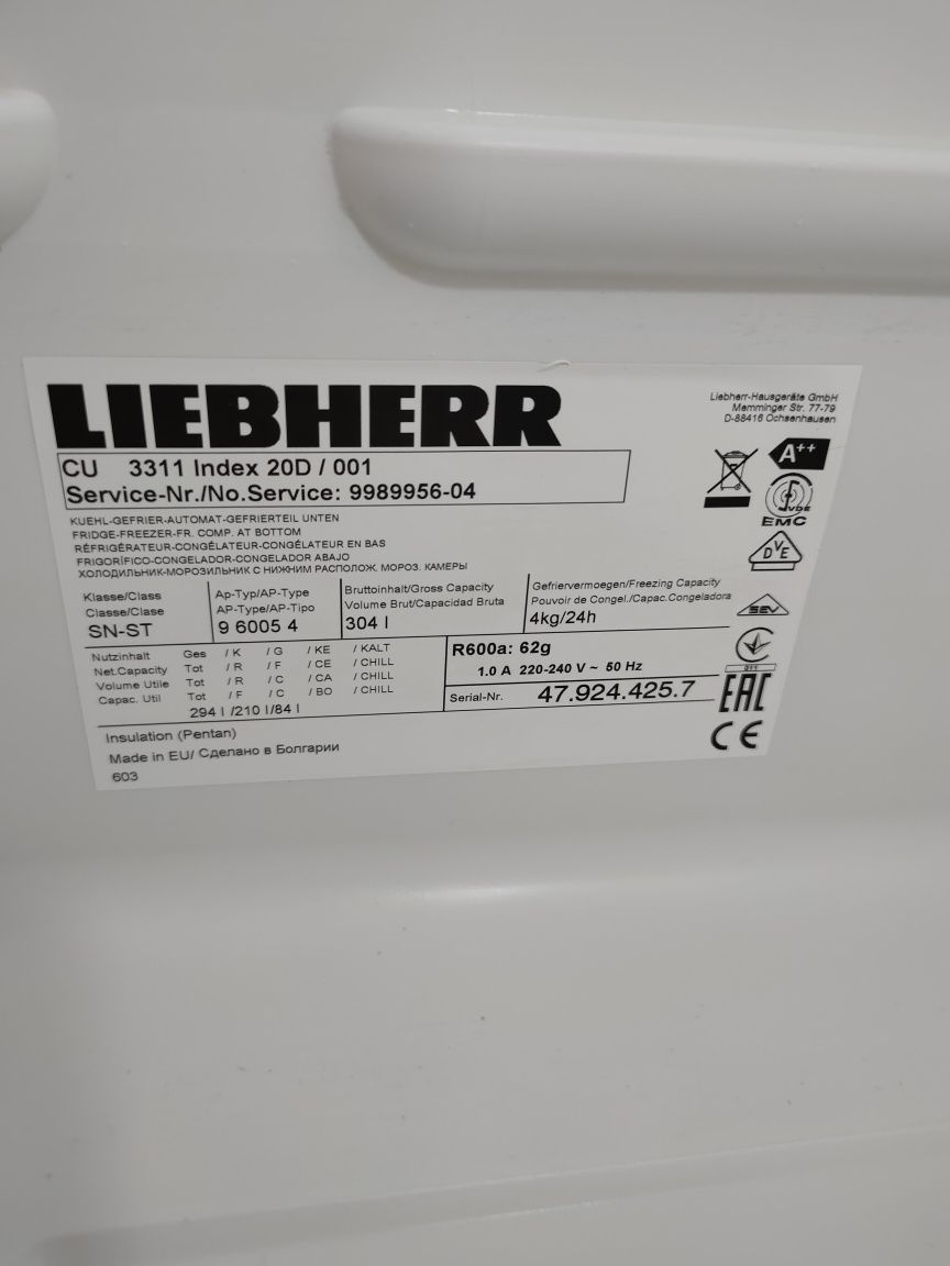 Холодильник Liebher CU 3311 Index 20D