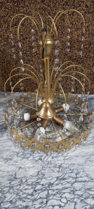 Candeeiro antigo de cristal para tecto